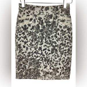 Current/Elliot Geneva Leopard Pencil Skirt